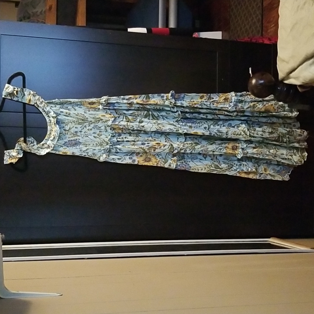 Light blue floral maxi